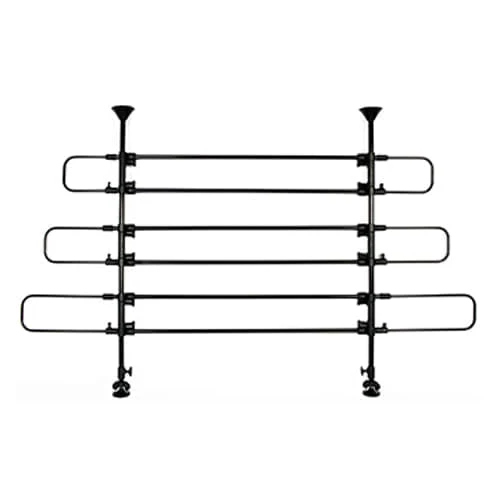 Universal 6-Bar Vehicle Pet Barrier, Black - Image 3