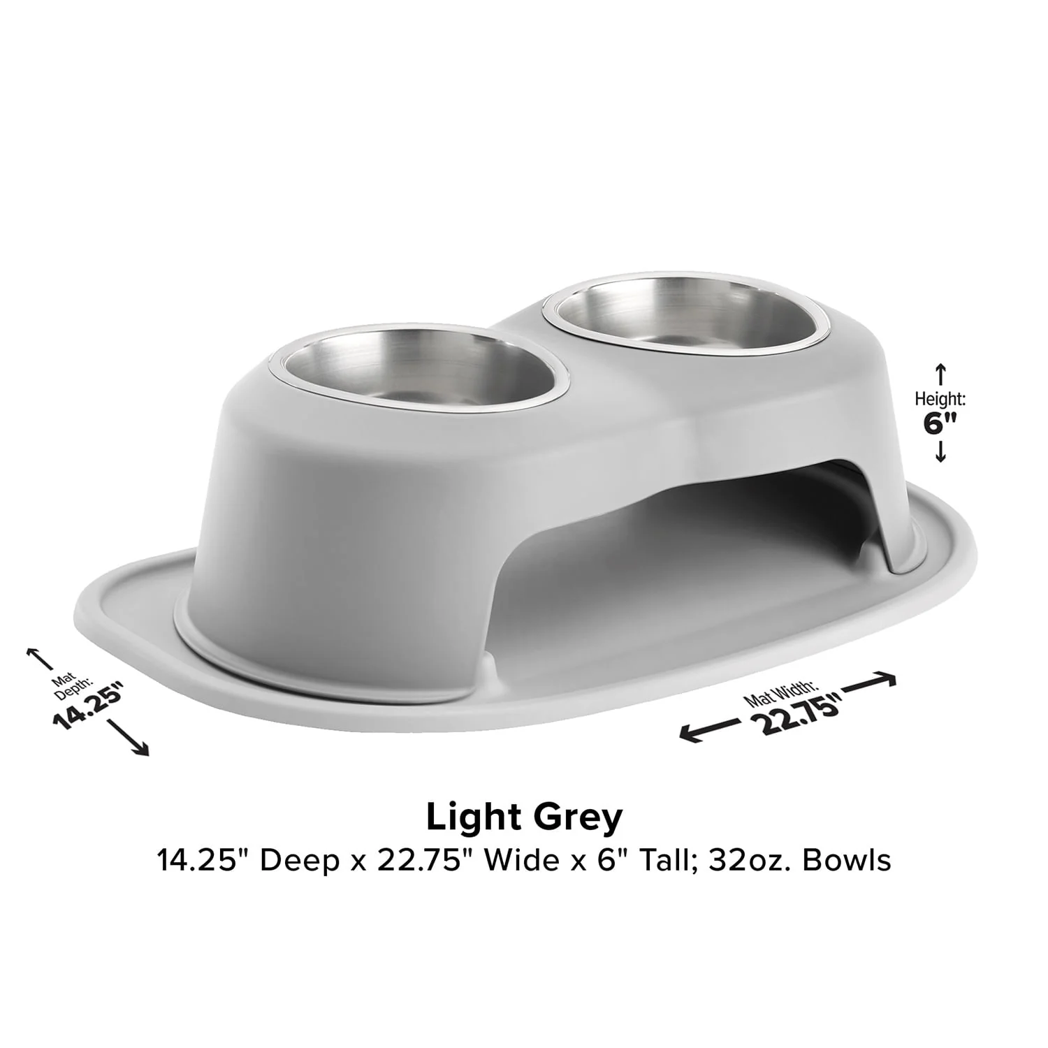 WeatherTech Double High Pet Feeding System, Stainless Steel - Image 44