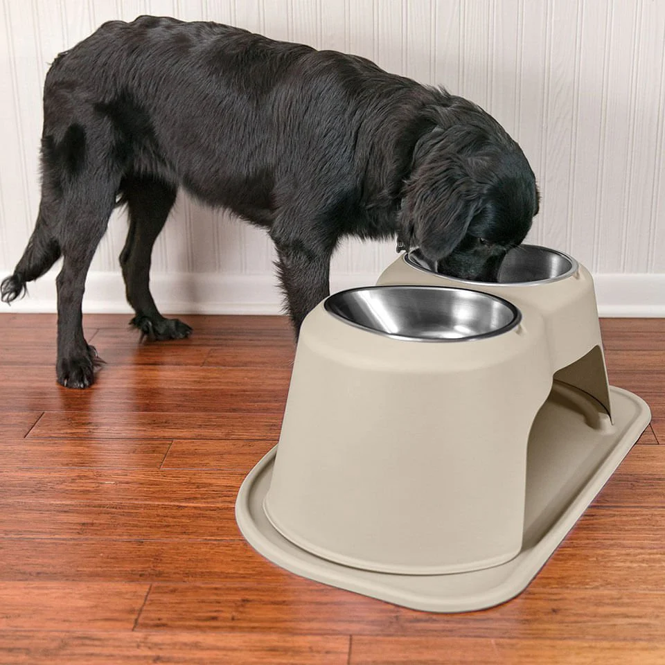 WeatherTech Double High Pet Feeding System, Stainless Steel - Image 8