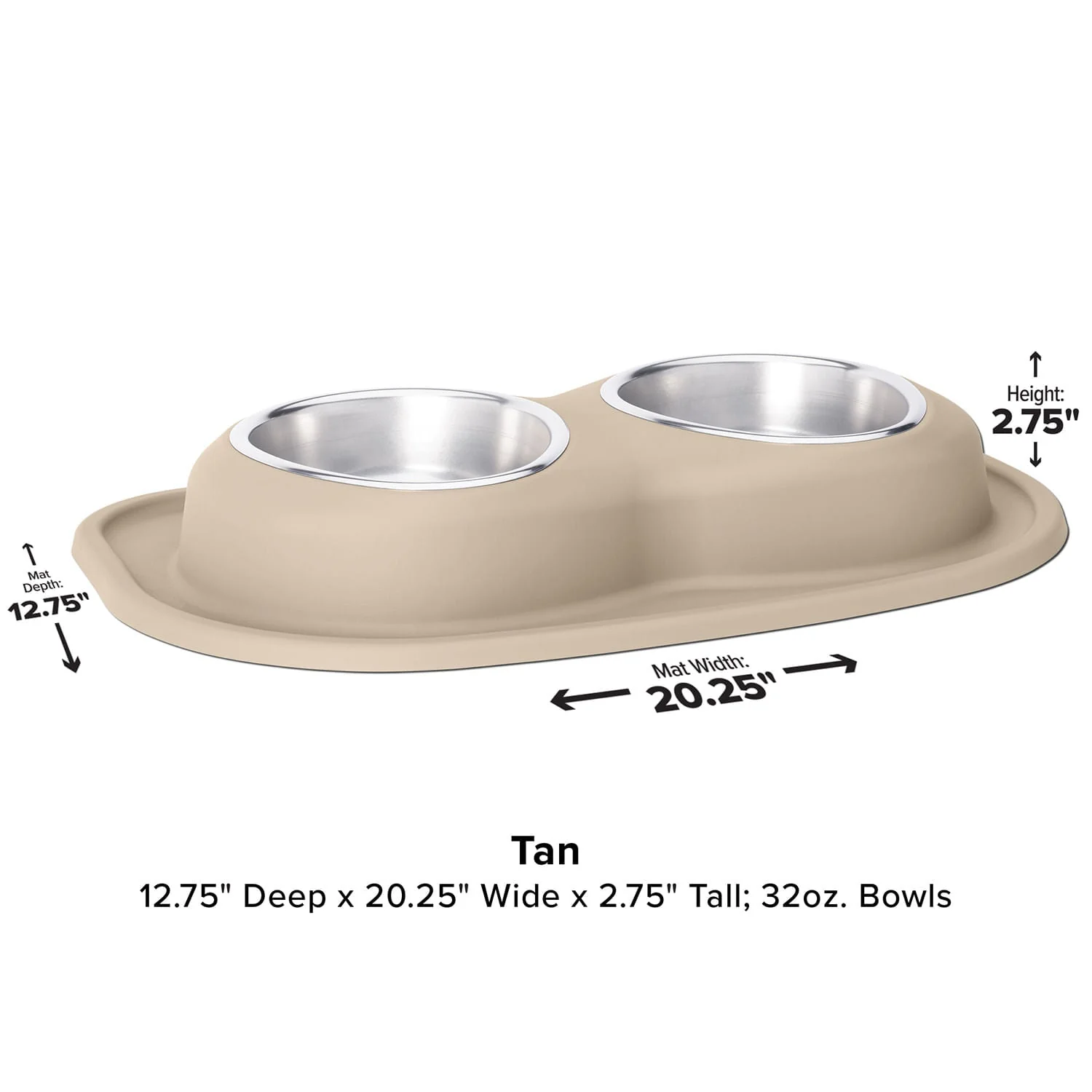 WeatherTech Double Low Pet Feeding System, Stainless Steel - Image 27