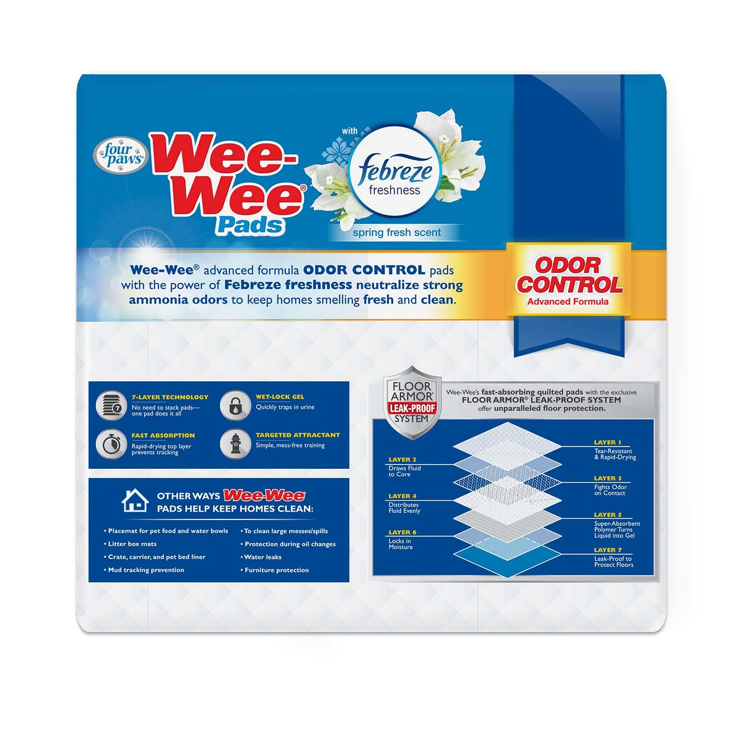 Wee-Wee Odor Control Dog Training Pads with Febreze Freshness - Image 17