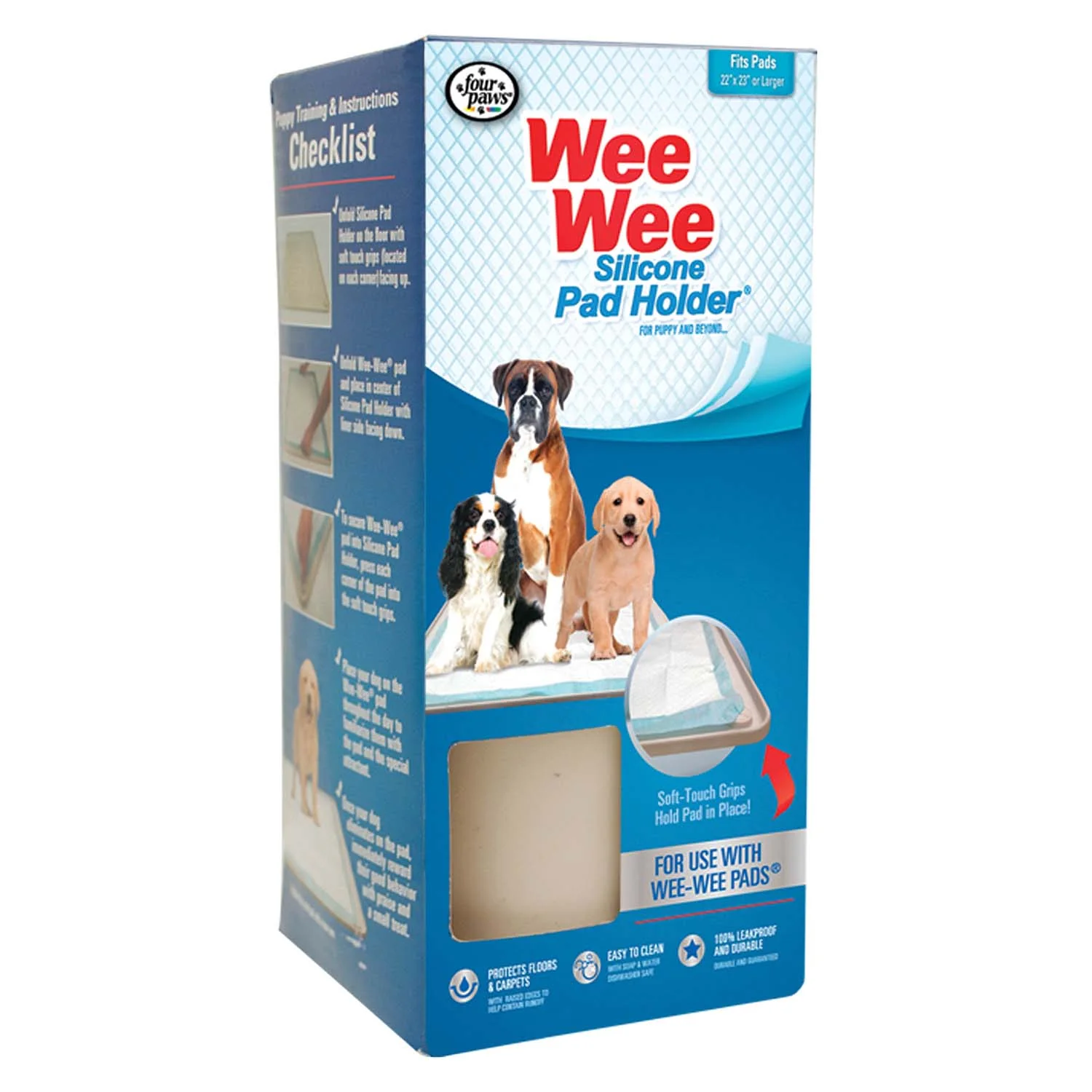 Wee-Wee Silicone Dog Housebreaking Pad Holder, 22" x 23" - Image 4