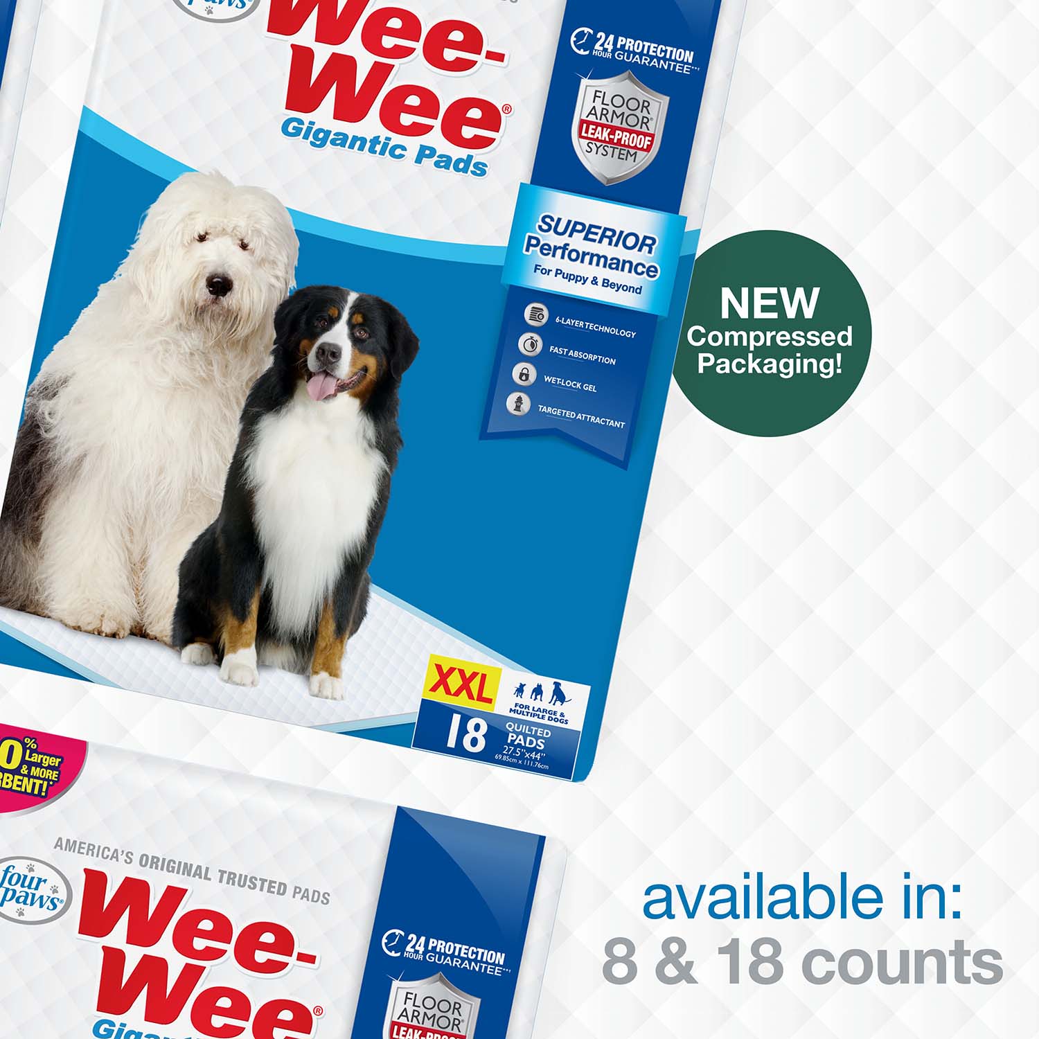 Wee-Wee Superior Performance Gigantic Dog Pee Pads - Image 8