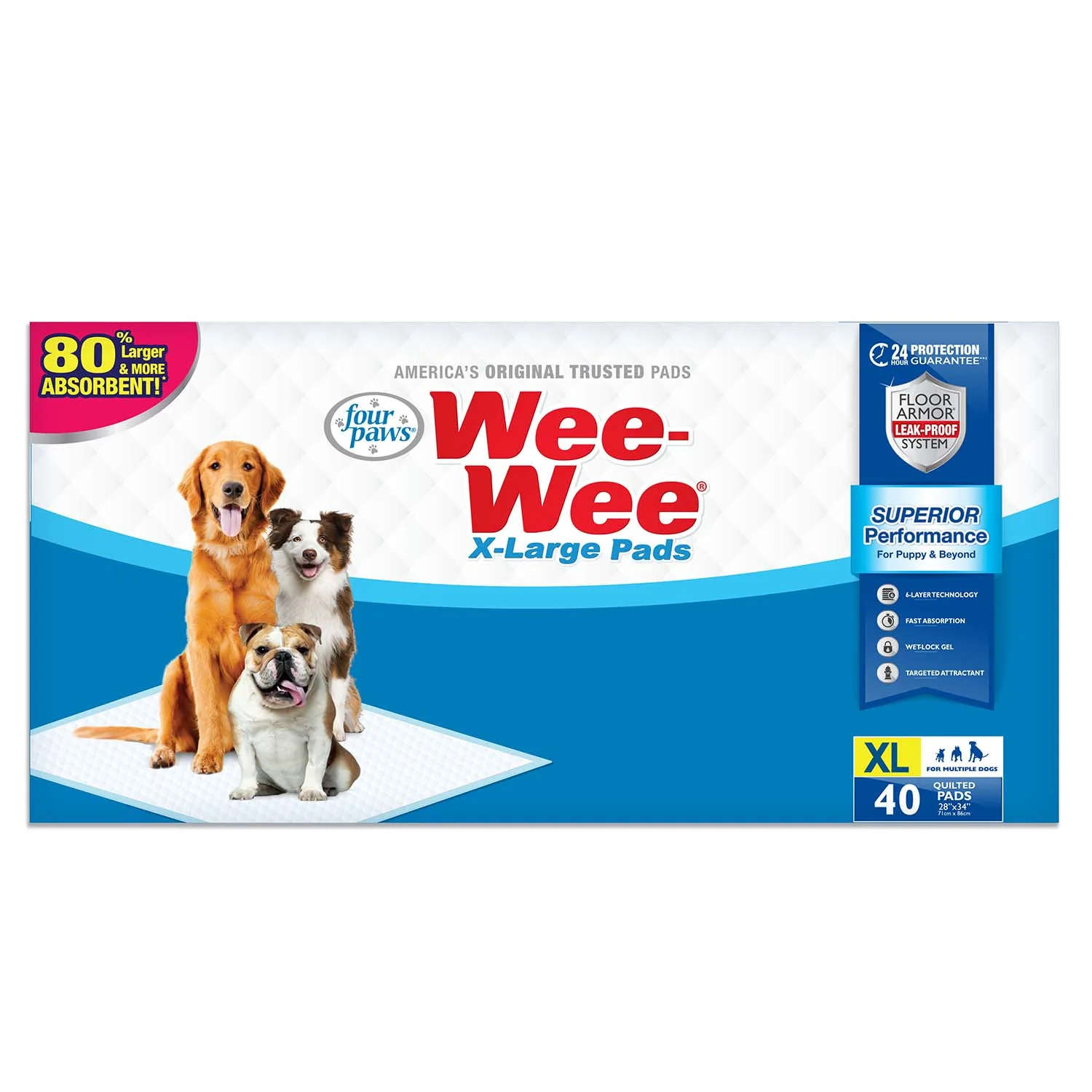 Wee-Wee Superior Performance X-Large Dog Pee Pads - Image 10