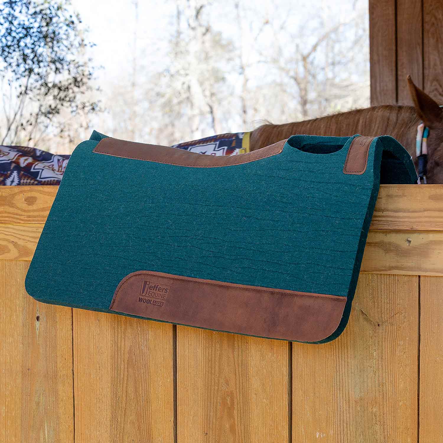 Jeffers WoolLuxe 100% Wool Equine Saddle Pad – Cushioned, Breathable, and Shock-Absorbing - Image 42